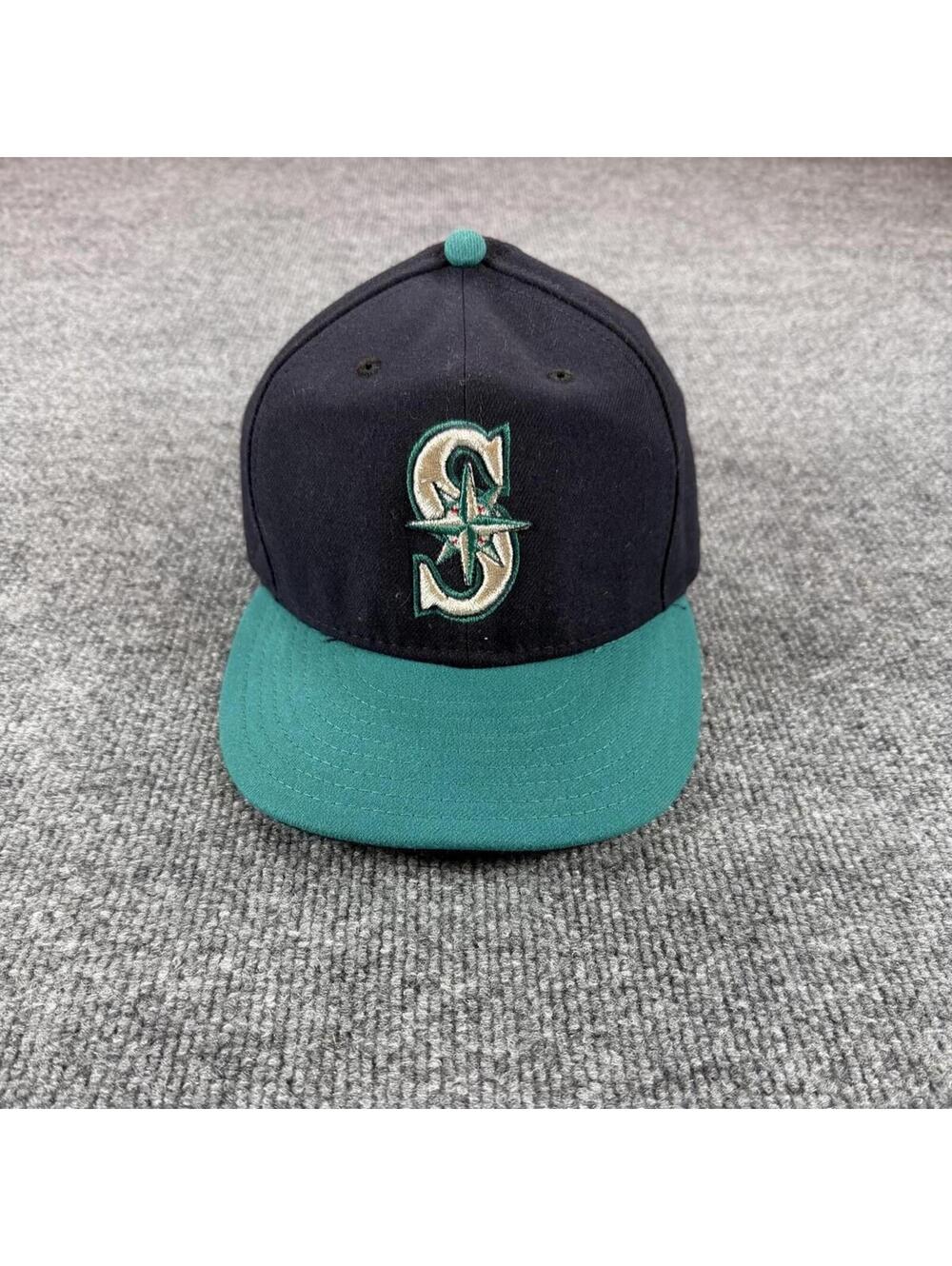 MLB Seattle Mariners Official On-Field Fitted Baseball Cap 7 1/2 - New Era‎